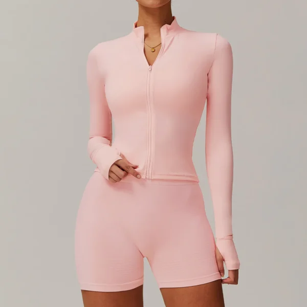 Slim Fit Sports Jacket Fitness Jacket Womens Wholesale Gym Apparel​ Athletic Clothing Suppliers