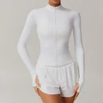 Slim Fit Sports Jacket Fitness Jacket Womens Wholesale Gym Apparel​ Athletic Clothing Suppliers
