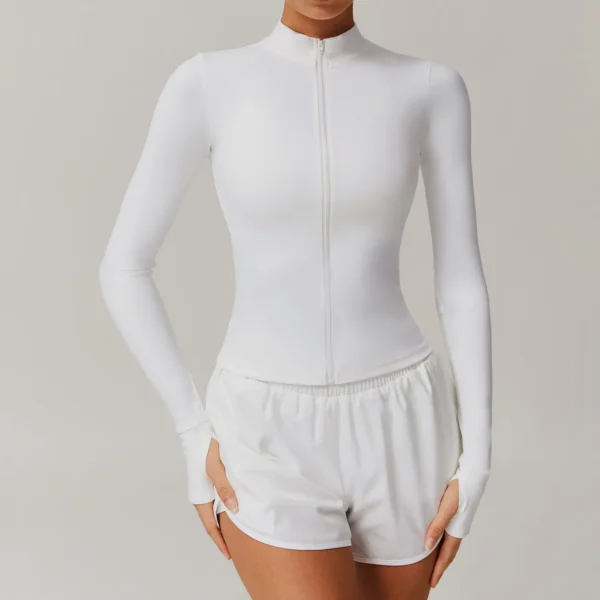 Slim Fit Sports Jacket Fitness Jacket Womens Wholesale Gym Apparel​ Athletic Clothing Suppliers