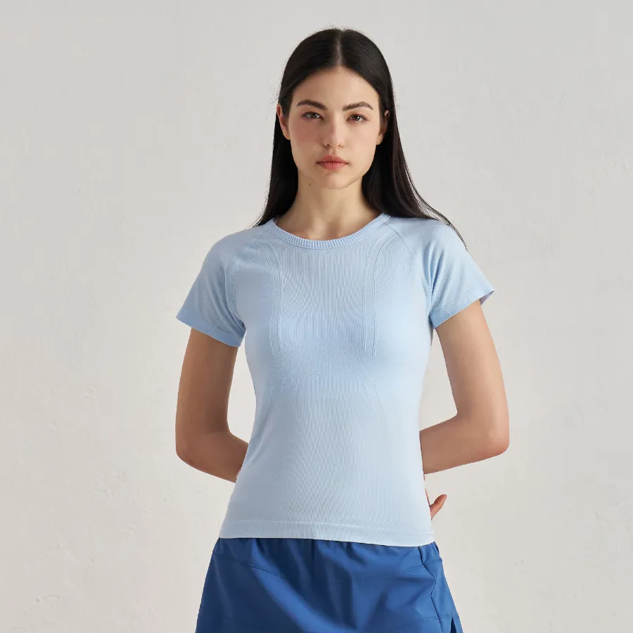 Seamless Activewear Short Sleeve Yoga Top Wholesale Fitness Clothing Basic T Shirts​