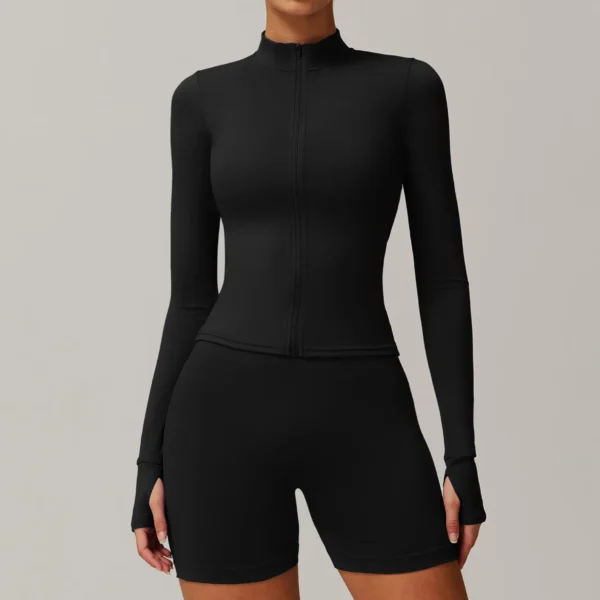Slim Fit Sports Jacket Fitness Jacket Womens Wholesale Gym Apparel​ Athletic Clothing Suppliers