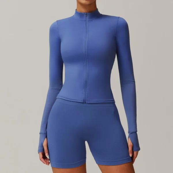 Slim Fit Sports Jacket Fitness Jacket Womens Wholesale Gym Apparel​ Athletic Clothing Suppliers