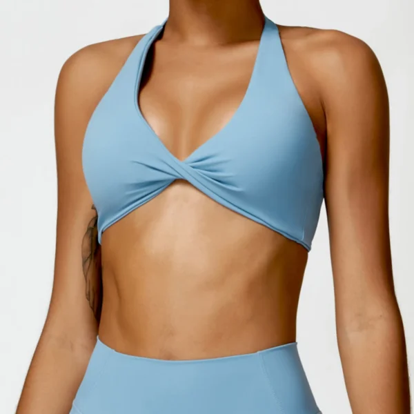 Padded Athletic Bra Halter Tank Tops Custom Gym Clothes Sports Bra Manufacturers
