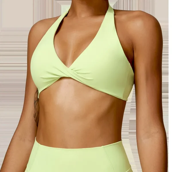Padded Athletic Bra Halter Tank Tops Custom Gym Clothes Sports Bra Manufacturers