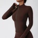 Slim Fit Sports Jacket Fitness Jacket Womens Wholesale Gym Apparel​ Athletic Clothing Suppliers
