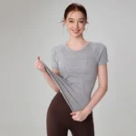 Seamless Activewear Short Sleeve Yoga Top Wholesale Fitness Clothing Basic T Shirts​