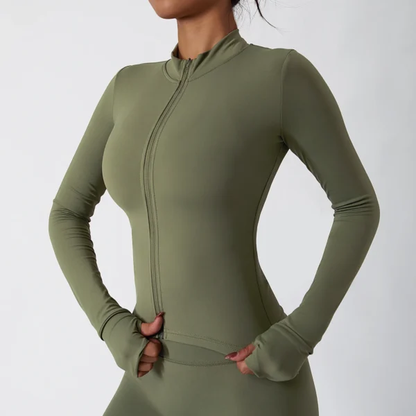 Slim Fit Sports Jacket Fitness Jacket Womens Wholesale Gym Apparel​ Athletic Clothing Suppliers