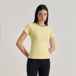Seamless Activewear Short Sleeve Yoga Top Wholesale Fitness Clothing Basic T Shirts​