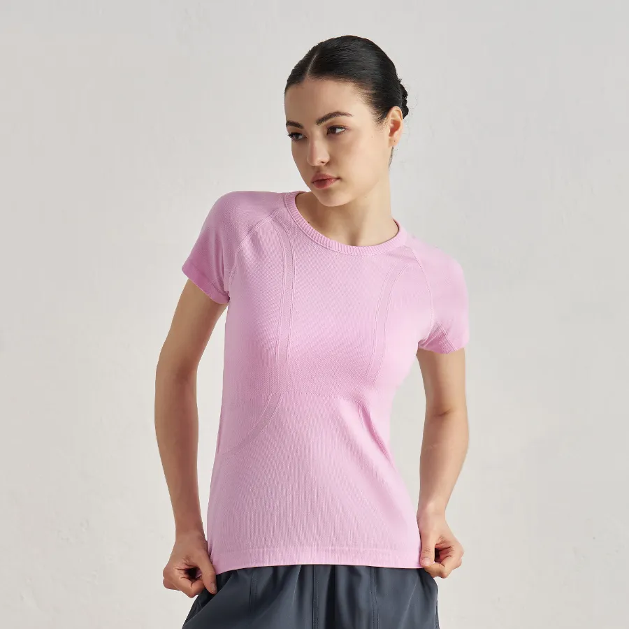 Seamless Activewear Short Sleeve Yoga Top Wholesale Fitness Clothing Basic T Shirts​