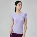 Seamless Activewear Short Sleeve Yoga Top Wholesale Fitness Clothing Basic T Shirts​