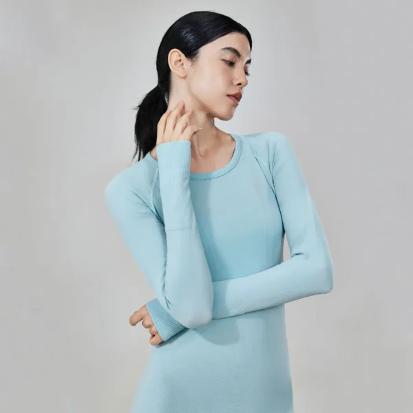 Long Sleeve Yoga Tops​ Seamless Activewear Gym Apparel Manufacturers Yoga Tops Women​