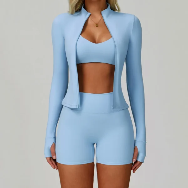 Slim Fit Sports Jacket Fitness Jacket Womens Wholesale Gym Apparel​ Athletic Clothing Suppliers