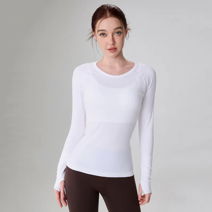 Long Sleeve Yoga Tops​ Seamless Activewear Gym Apparel Manufacturers Yoga Tops Women​