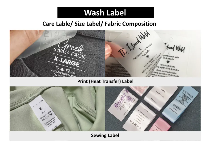 Custom wash label in jia sportswear manufacturer