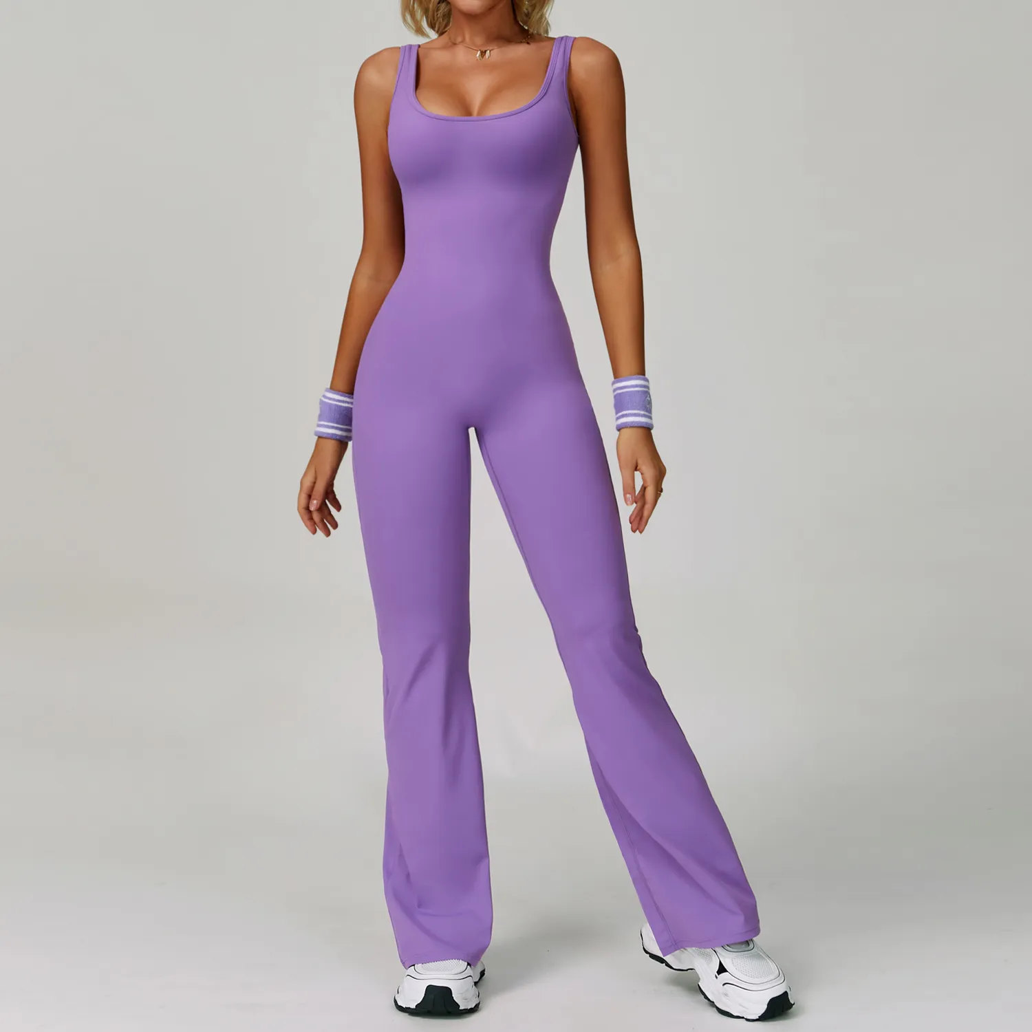 Athletic One Piece Jumpsuit Wholesale Workout Apparel Women's Fitness Bodysuit