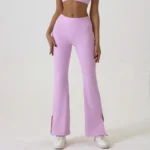 Flare Yoga Pants Custom Fitness Apparel Wide Leg Yoga Pants Manufacturers
