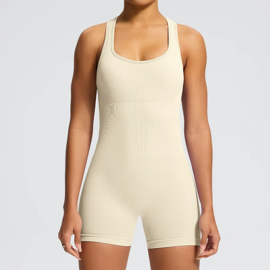 Women's Fitness Jumpsuit​ China Clothing Factory Athletic One Piece Jumpsuit Workout Bodysuit