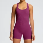 Women's Fitness Jumpsuit​ China Clothing Factory Athletic One Piece Jumpsuit Workout Bodysuit