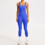 Black Jumpsuit​ Private Label Activewear Manufacturer​ Custom Gym Clothes Bodysuit Fitness Wear​ fitted jumpsuit Seamless Activewear