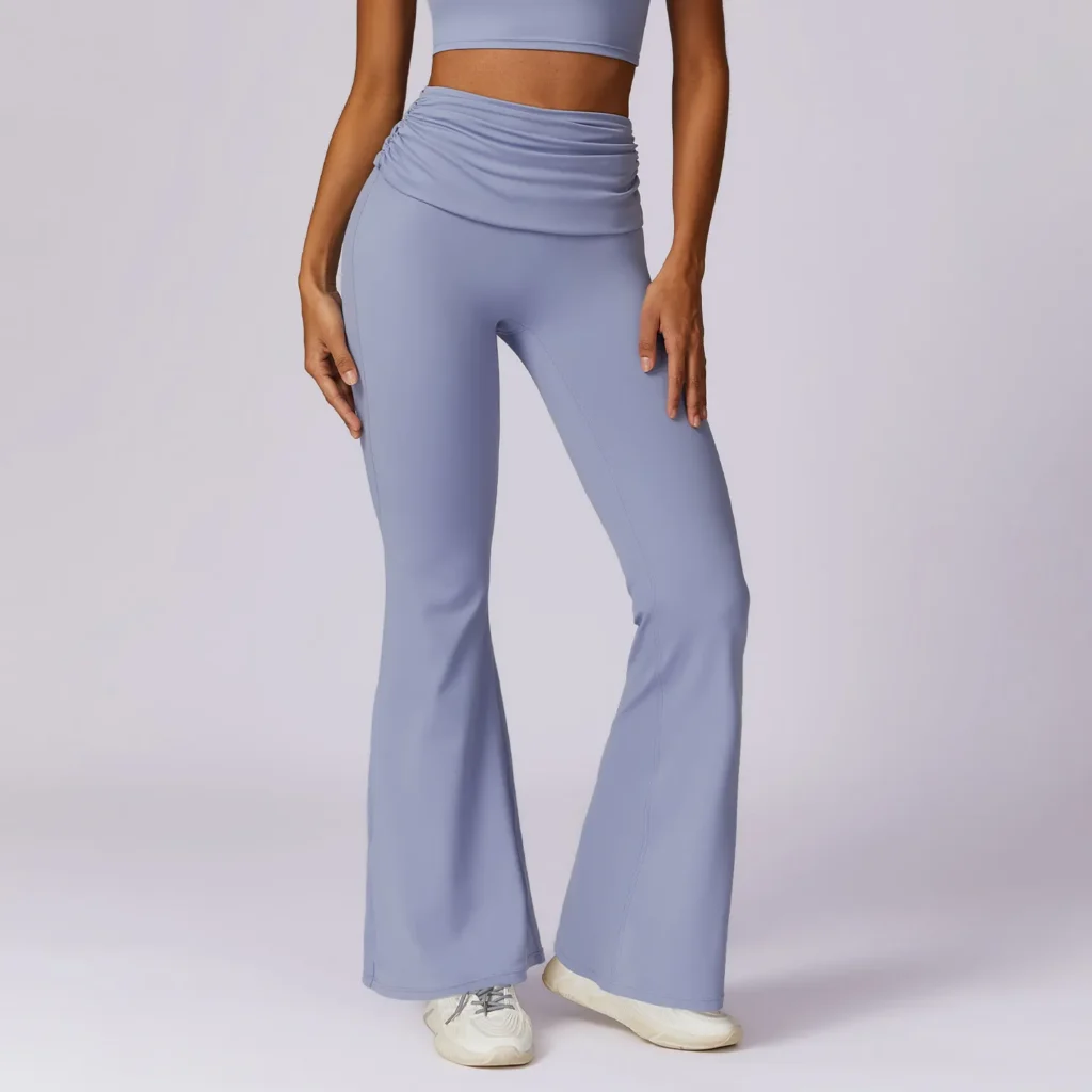 Flared Yoga Pants Private Label Activewear Yoga Pants Manufacturers Custom Gym Wear