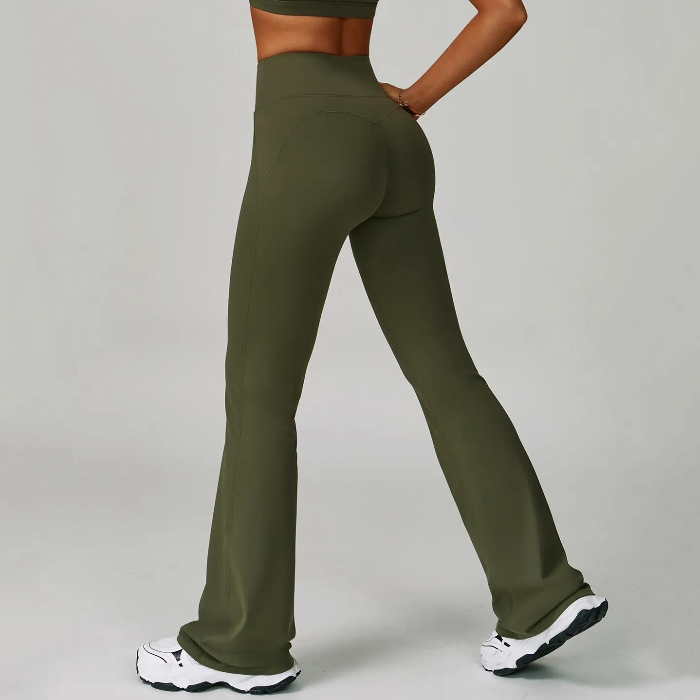 Flared Yoga Pants Activewear Wholesale Suppliers Wide Leg Yoga Pants​ Custom Gym Clothes