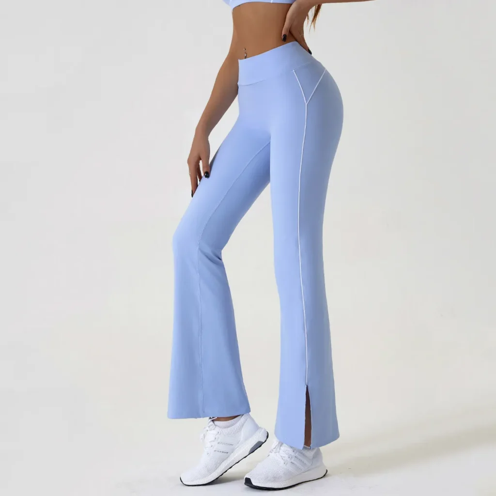 Flare Yoga Pants Custom Fitness Apparel Wide Leg Yoga Pants Manufacturers