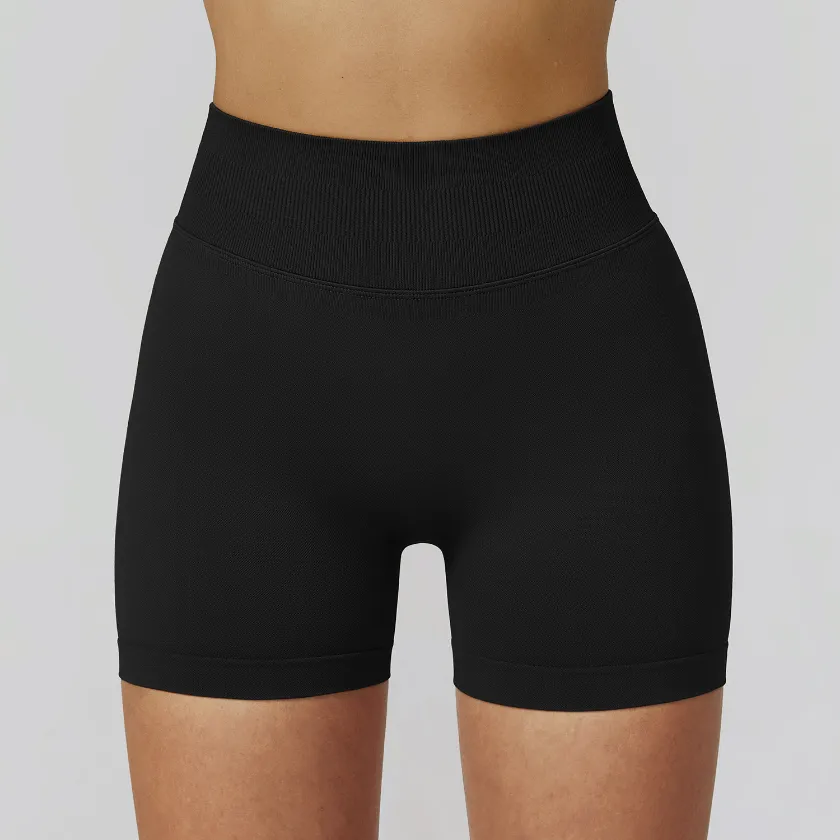 Seamless Gym Shorts Girls Athletic Shorts White Label Fitness Products Seamless Clothing Suppliers