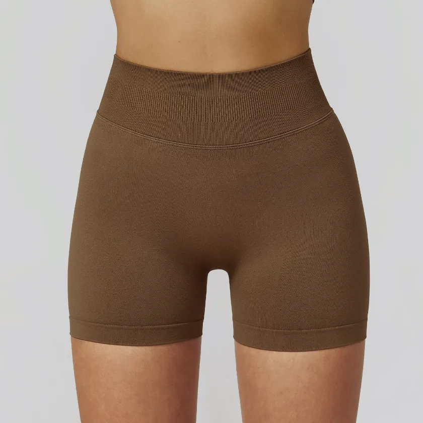 Seamless Gym Shorts Girls Athletic Shorts White Label Fitness Products Seamless Clothing Suppliers