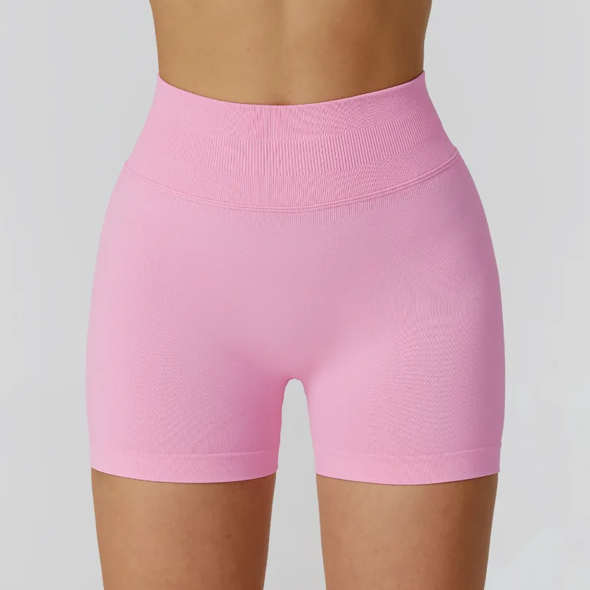 Seamless Gym Shorts Girls Athletic Shorts White Label Fitness Products Seamless Clothing Suppliers