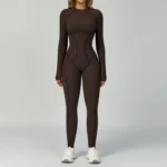 Best Yoga Jumpsuit Gym Wear Manufacturers Long Sleeve Fitness Bodysuit​ China Sportswear