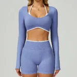 Seamless Workout Clothes Long Sleeve Yoga Tops​ Sports Apparel Manufacturers White Label Activewear