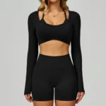 Seamless Workout Clothes Long Sleeve Yoga Tops​ Sports Apparel Manufacturers White Label Activewear
