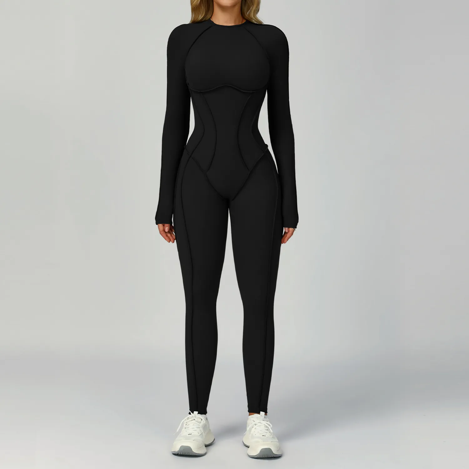 Best Yoga Jumpsuit Gym Wear Manufacturers Long Sleeve Fitness Bodysuit​ China Sportswear