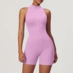 Womens Workout Bodysuit Private Label Sportswear Gym Wear Manufacturer Best Yoga Jumpsuit