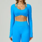 Seamless Workout Clothes Long Sleeve Yoga Tops​ Sports Apparel Manufacturers White Label Activewear