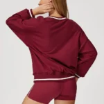 Loose Fit Round Neck Sweatshirt Wholesale Casual Wear Blank Label Clothing Custom Fitness Top Private Label Athletic Wear Athleisure Manufacturers