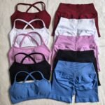 Seamless Gym Set Sports Bra Wholesale Bulk Running Shorts Gym Clothes Manufacturer