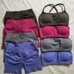 Seamless Gym Set Sports Bra Wholesale Bulk Running Shorts Gym Clothes Manufacturer