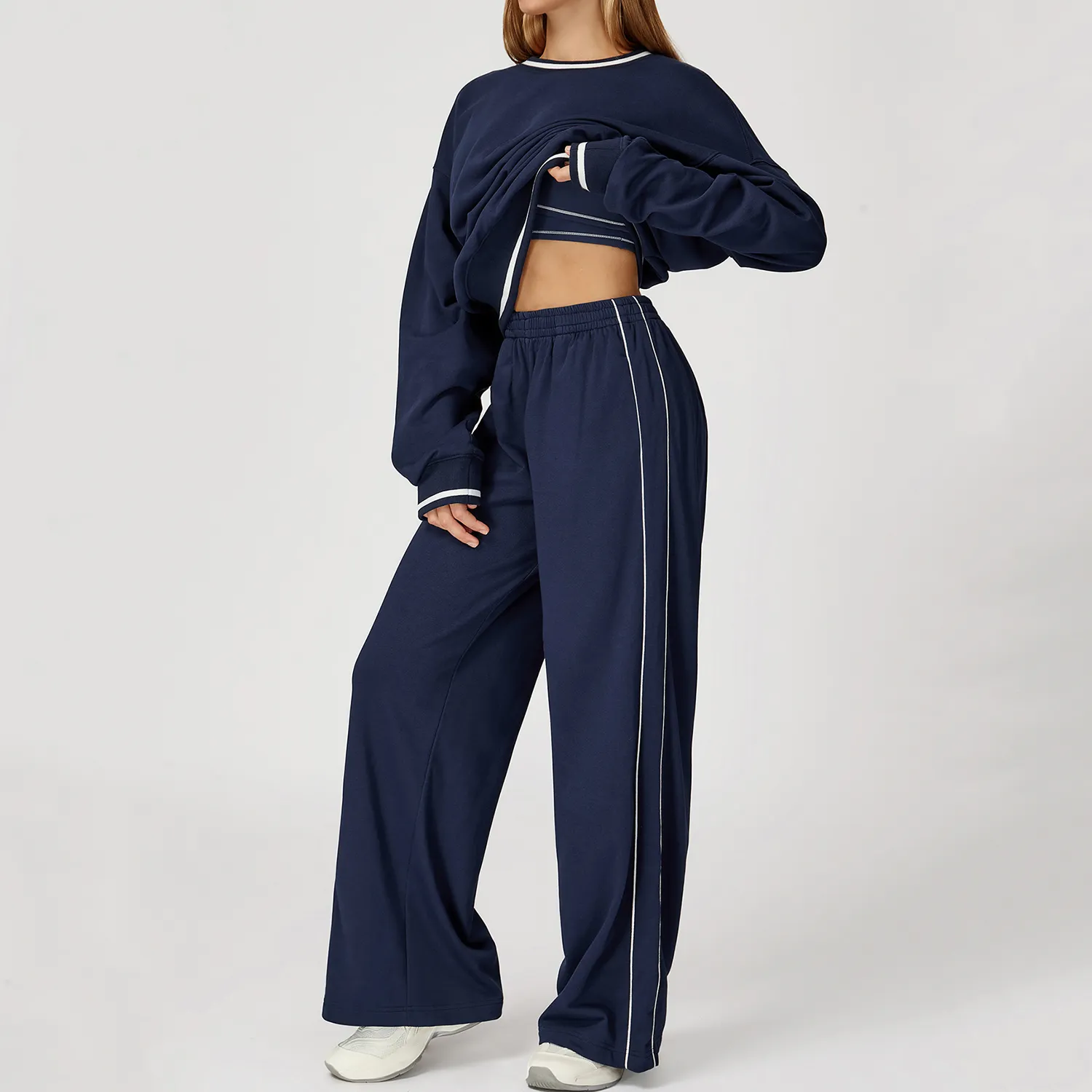 Loose Fit Cargo Sweatpants with Pockets Private Label Athletic Apparel Active Wear Manufacturer