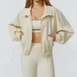 Lightweight Workout Jacket White Label Activewear Athletic Zip Up Jacket Sportswear Vendors