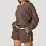 Loose Fit Round Neck Sweatshirt Wholesale Casual Wear Blank Label Clothing Custom Fitness Top Private Label Athletic Wear Athleisure Manufacturers