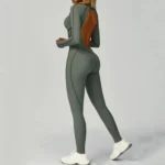 Best Yoga Jumpsuit Gym Wear Manufacturers Long Sleeve Fitness Bodysuit​ China Sportswear