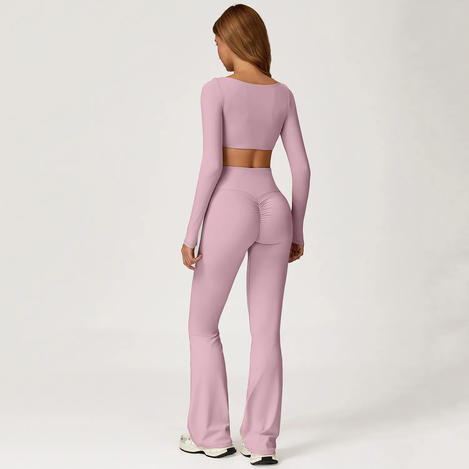 Flare Yoga Pants Private Label Gym Clothes Custom Athletic Apparel Yoga Pants Manufacturers