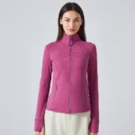 Slim Fit Suit Jacket Private Label Sportswear Athletic Zip Up Jacket Women's Create Gym Clothing