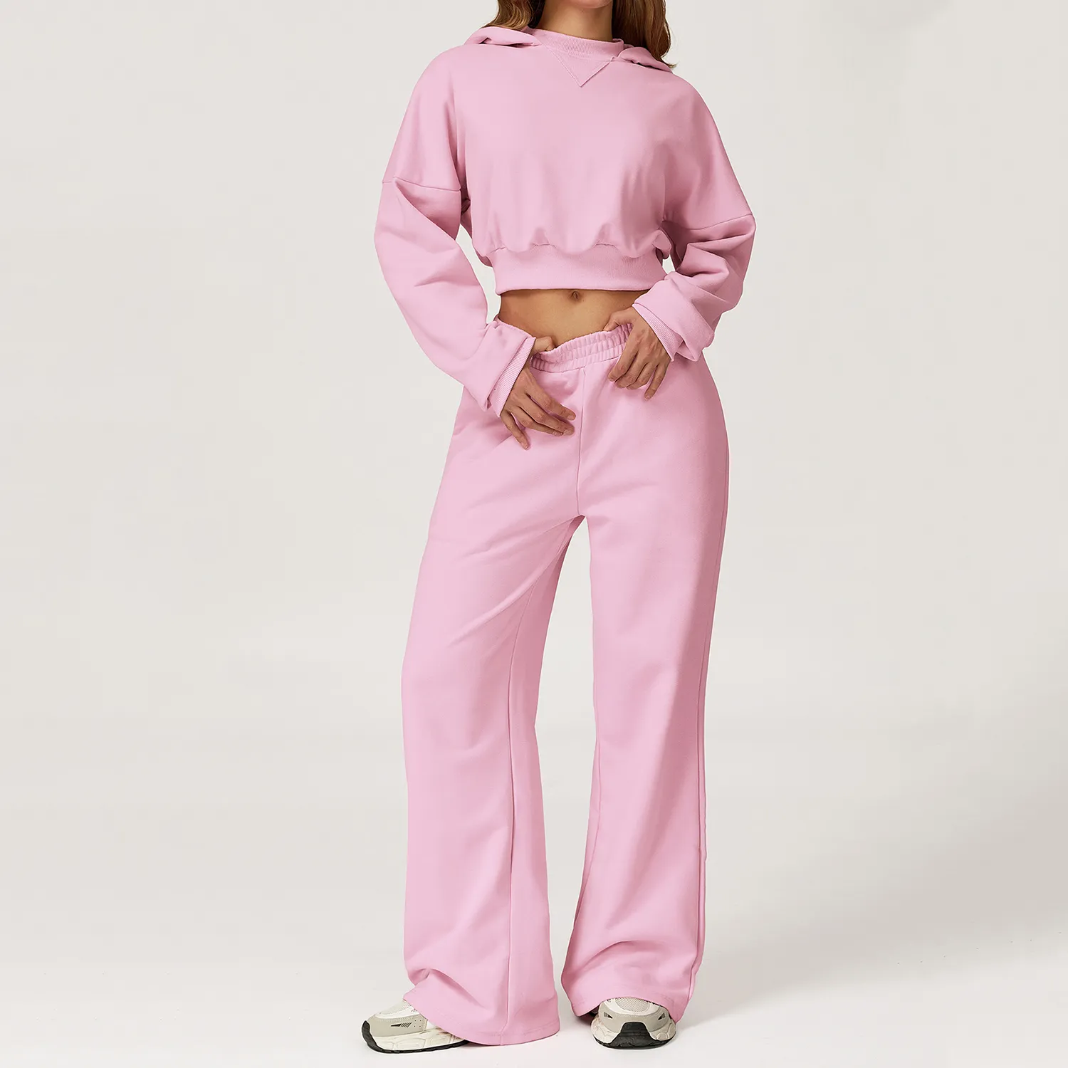 Custom Hoodie and Sweatpants Set Wholesale Workout Wear Athleisure Manufacturers