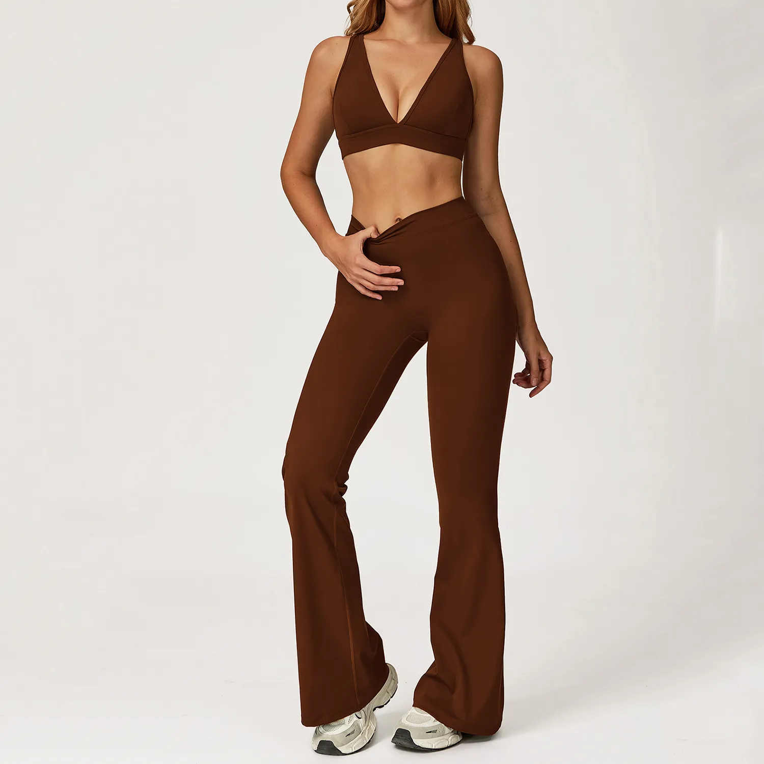 Custom Wide Leg Yoga Pants​ Custom Athletic Apparel China Wholesale Clothing Suppliers