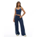 Halter Neck Yoga Tank Top Slim Fit Workout Shirt for Women Custom Sportswear Manufacturer