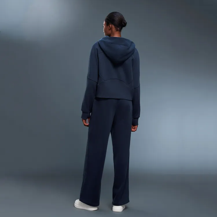 Custom Zip Up Sweatshirts​ Women's Athleisure Clothing Fleece-Lined Hooded Jackets Athletic Wear Manufacturers