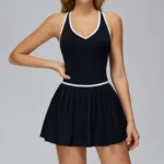 Wholesale Tennis Skirts​ One Piece Workout Bodysuit Gym Clothing Manufacturers China Sportswear