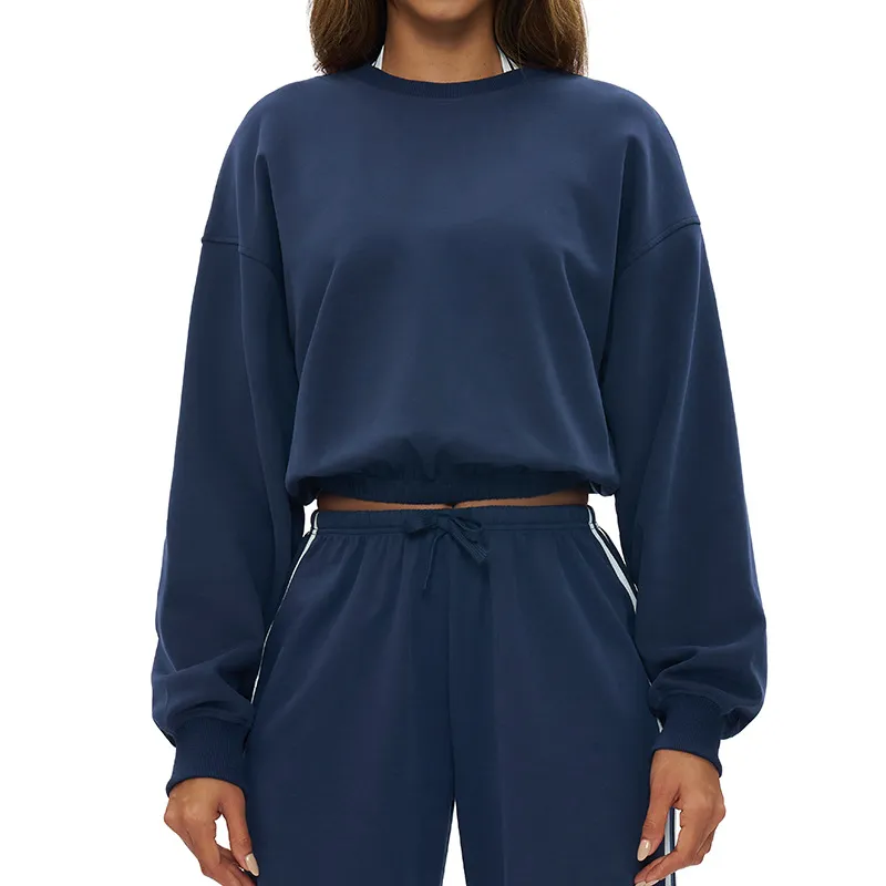 Custom Hooded Sweatshirt​ Fitness Apparel Distributor Private Label Activewear Crew Neck Pullover